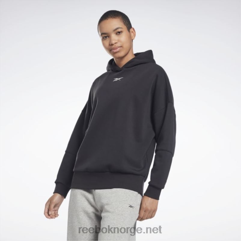 kvinner_svart_2x42n451_reebok_lux_oversized_hettegenser.jpg kvinner svart 2X42N451 Reebok lux oversized hettegenser - Bilde 1