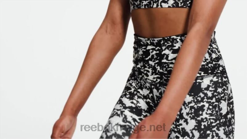 kvinner svart 2X42N472 Reebok lux 2.0 speckle moderne safari-leggings - Bilde 2