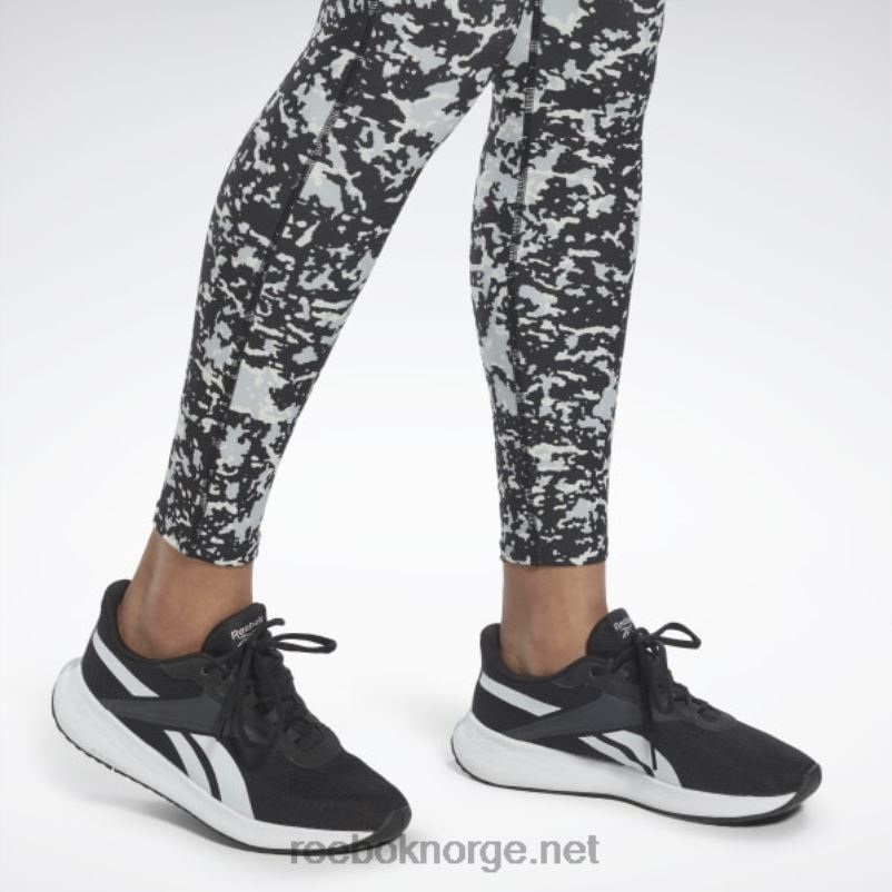 kvinner svart 2X42N472 Reebok lux 2.0 speckle moderne safari-leggings - Bilde 5