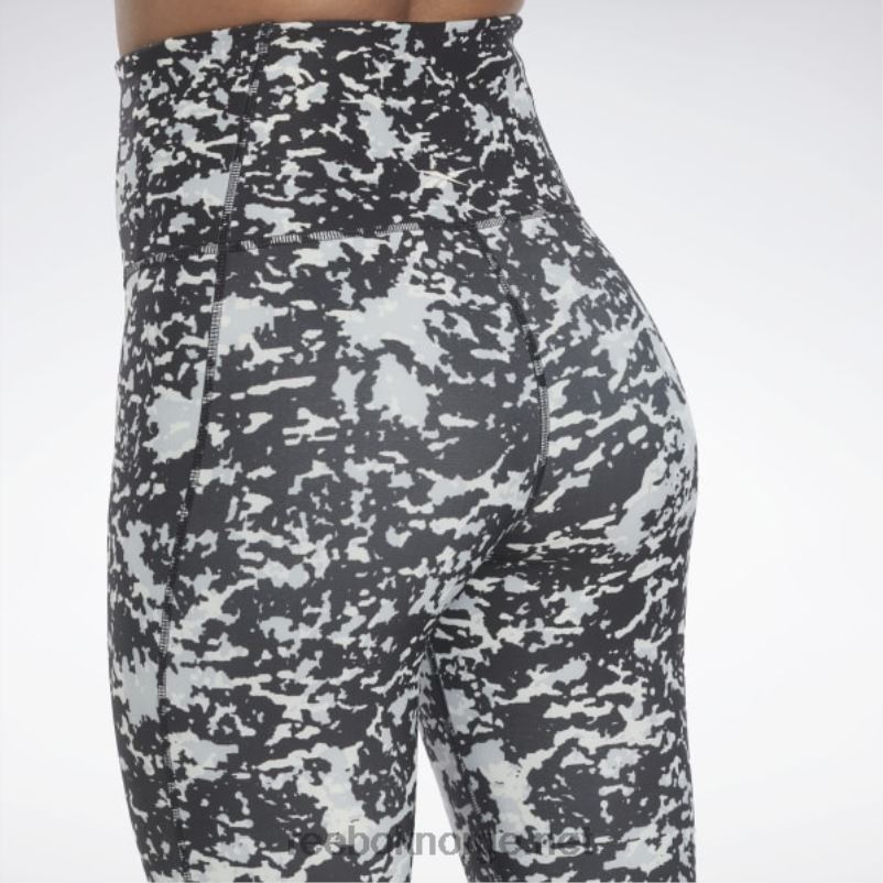 kvinner svart 2X42N472 Reebok lux 2.0 speckle moderne safari-leggings - Bilde 6