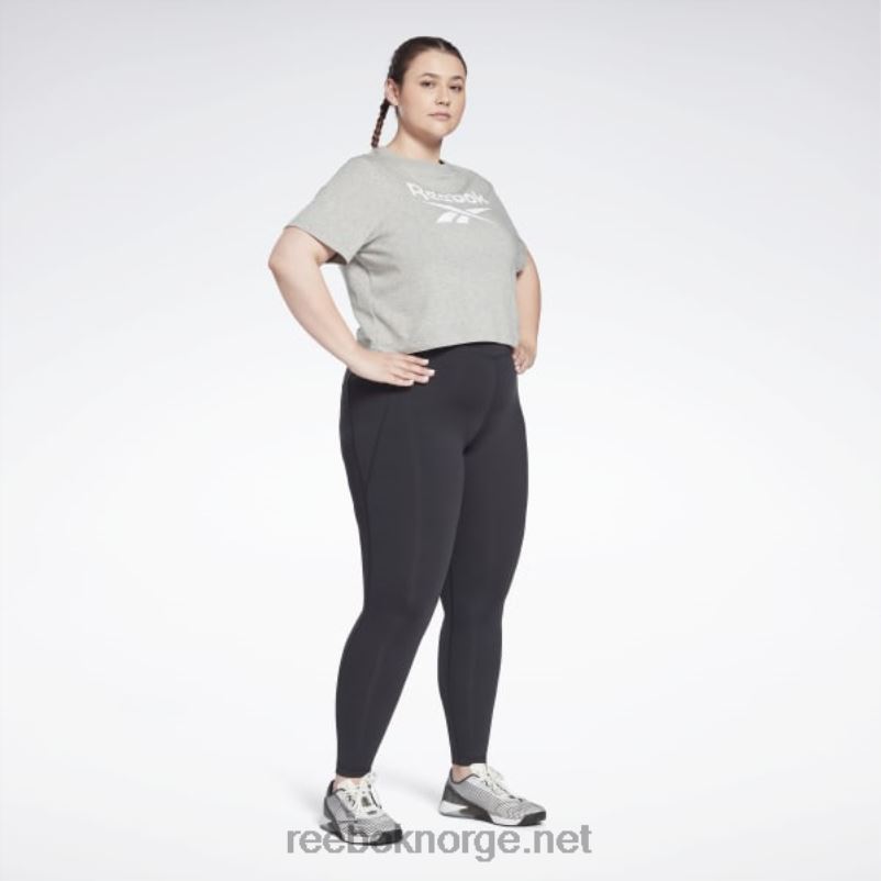 kvinner svart 2X42N527 Reebok lux tights med høy midje (plus size) - Bilde 3