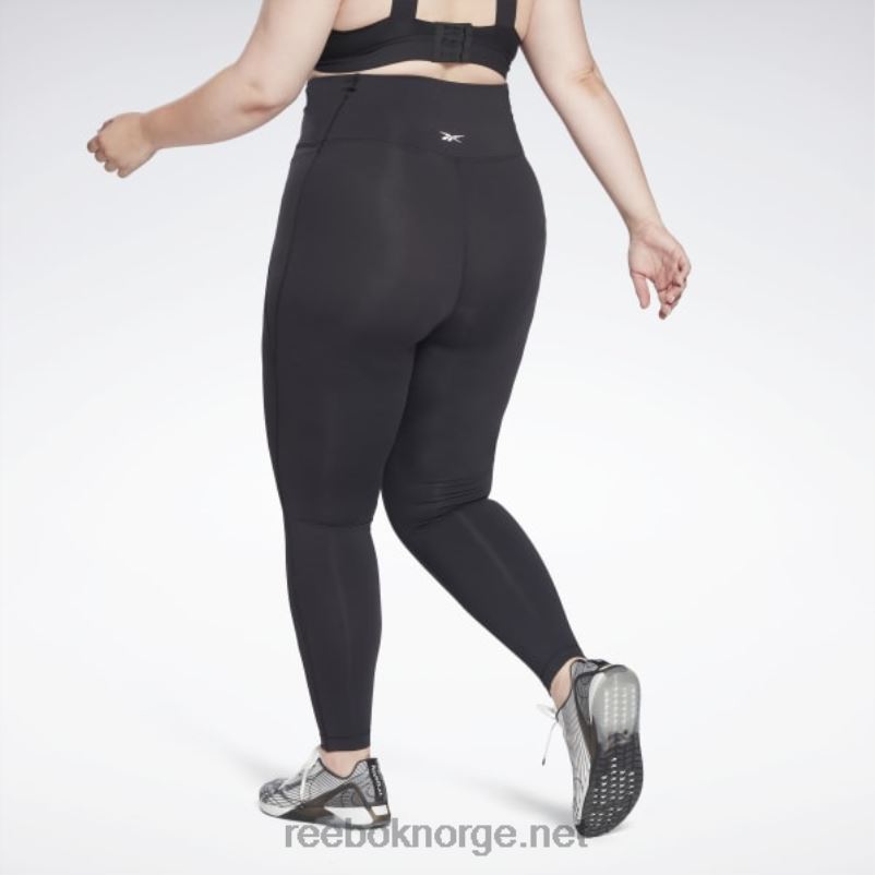 kvinner svart 2X42N527 Reebok lux tights med høy midje (plus size) - Bilde 4