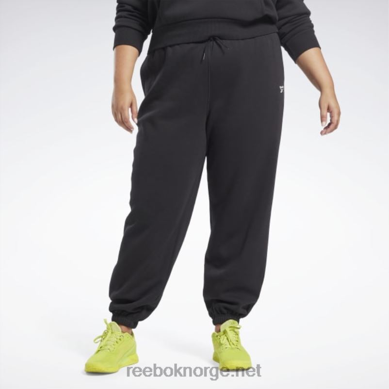 kvinner_svart_2x42n537_reebok_identitet_fleece_joggere_plus_size.jpg kvinner svart 2X42N537 Reebok identitet fleece joggere (plus size) - Bilde 1
