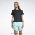 kvinner svart 2X42N589 Reebok løpende speedwick t-skjorte