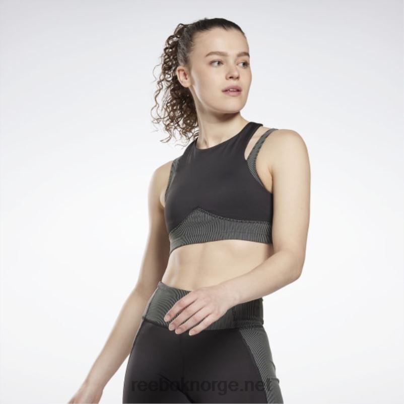 kvinner_svart_2x42n600_reebok_studio_lagdelt_bh_topp.jpg kvinner svart 2X42N600 Reebok studio lagdelt BH-topp - Bilde 1