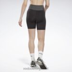 kvinner svart 2X42N603 Reebok rib høye leggings - Bilde 3