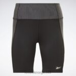 kvinner svart 2X42N603 Reebok rib høye leggings - Bilde 6