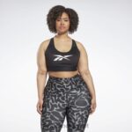 kvinner svart 2X42N612 Reebok lux vector racer sports-bh (plus size)