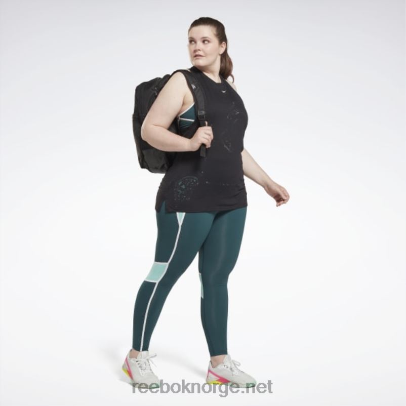 kvinner svart 2X42N614 Reebok utbrent tank topp (plus size) - Bilde 3