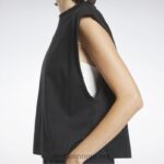 kvinner svart 2X42N627 Reebok klassiske jersey muskel tank topp - Bilde 4