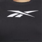 kvinner svart 2X42N654 Reebok treningsnødvendige vektorgrafikk-t-skjorter (plus size) - Bilde 4