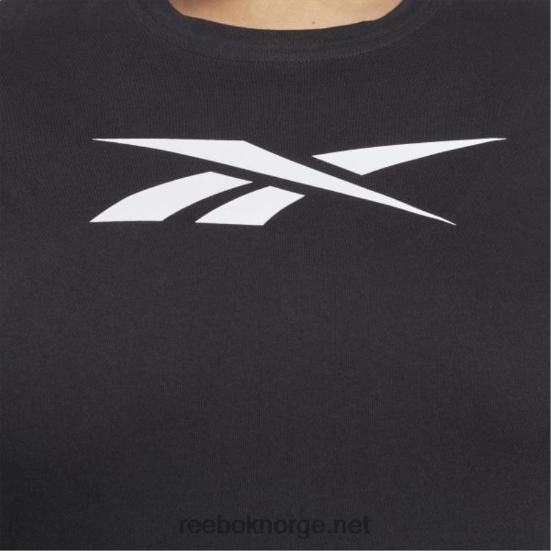 kvinner svart 2X42N654 Reebok treningsnødvendige vektorgrafikk-t-skjorter (plus size) - Bilde 4