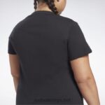kvinner svart 2X42N654 Reebok treningsnødvendige vektorgrafikk-t-skjorter (plus size) - Bilde 5