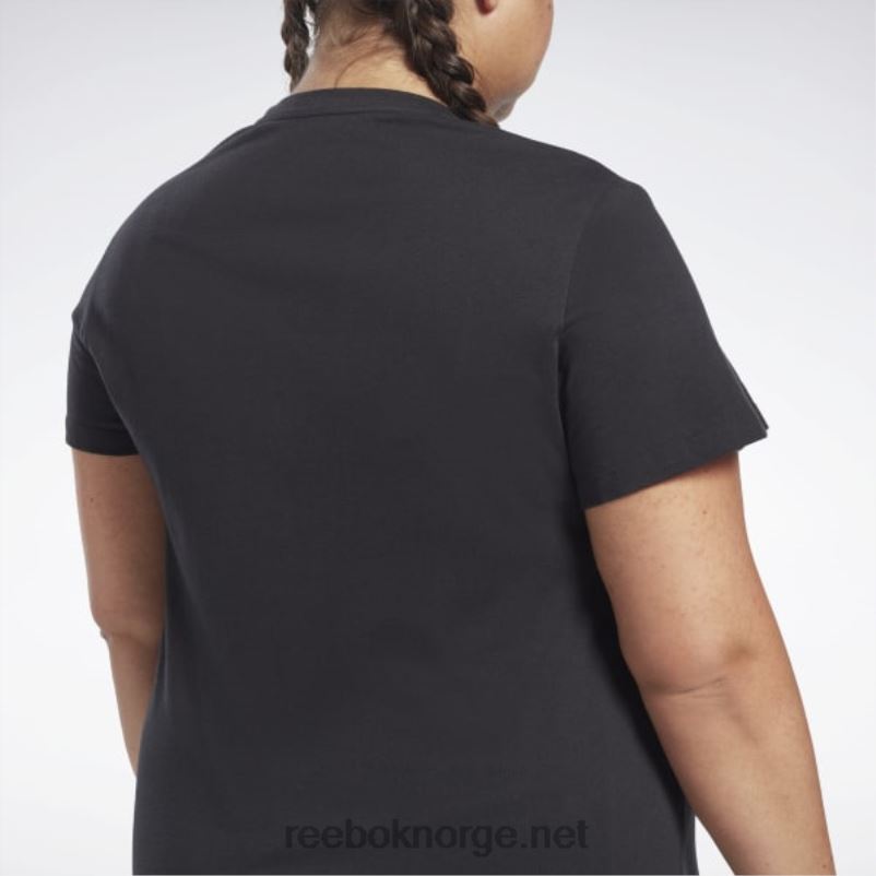 kvinner svart 2X42N654 Reebok treningsnødvendige vektorgrafikk-t-skjorter (plus size) - Bilde 5