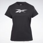 kvinner svart 2X42N654 Reebok treningsnødvendige vektorgrafikk-t-skjorter (plus size) - Bilde 6