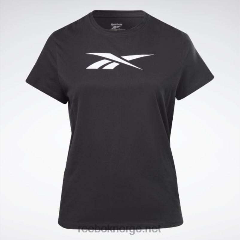 kvinner svart 2X42N654 Reebok treningsnødvendige vektorgrafikk-t-skjorter (plus size) - Bilde 6