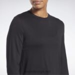 kvinner svart 2X42N660 Reebok activchill+dreamblend langermet t-skjorte - Bilde 5