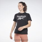 kvinner svart 2X42N713 Reebok identitet t-skjorte