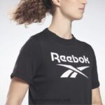 kvinner svart 2X42N713 Reebok identitet t-skjorte - Bilde 5
