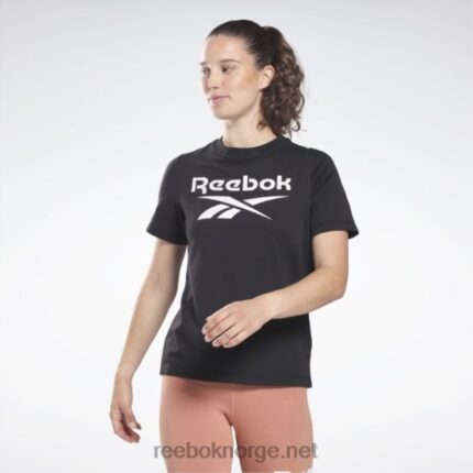 kvinner svart 2X42N713 Reebok identitet t-skjorte