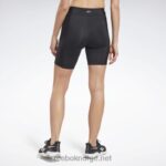 kvinner svart 2X42N744 Reebok yoga ytelse ribbe shorts - Bilde 3