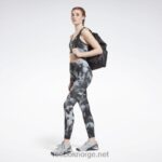 kvinner svart 2X42N755 Reebok myt printede leggings - Bilde 2