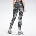 kvinner svart 2X42N755 Reebok myt printede leggings - Bilde 3