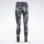 kvinner svart 2X42N755 Reebok myt printede leggings - Bilde 6