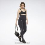 kvinner svart 2X42N759 Reebok lux 2.0 gravidleggings - Bilde 3