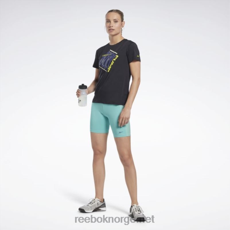kvinner svart 2X42N766 Reebok les mills bodypump activchill atletisk t-skjorte - Bilde 2