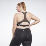 kvinner svart 2X42N769 Reebok lux racer vattert fargeblokkert BH (plus size) - Bilde 3