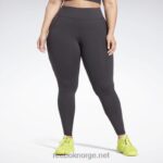 kvinner svart 2X42N781 Reebok lux leggings (plus size)