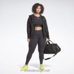 kvinner svart 2X42N781 Reebok lux leggings (plus size) - Bilde 3