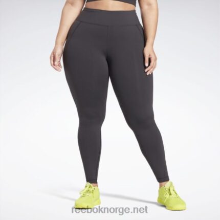 kvinner svart 2X42N781 Reebok lux leggings (plus size)