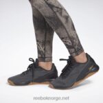 kvinner svart 2X42N795 Reebok lux jacquard leggings - Bilde 6