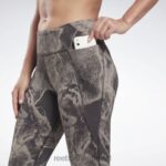 kvinner svart 2X42N795 Reebok lux jacquard leggings - Bilde 7
