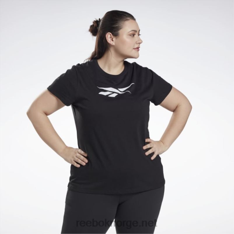 kvinner svart 2X42N837 Reebok grafisk vektor t-skjorte (plus size) - Bilde 1