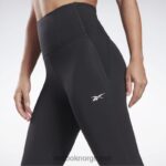 kvinner svart 2X42N839 Reebok lux utføre høye leggings - Bilde 5