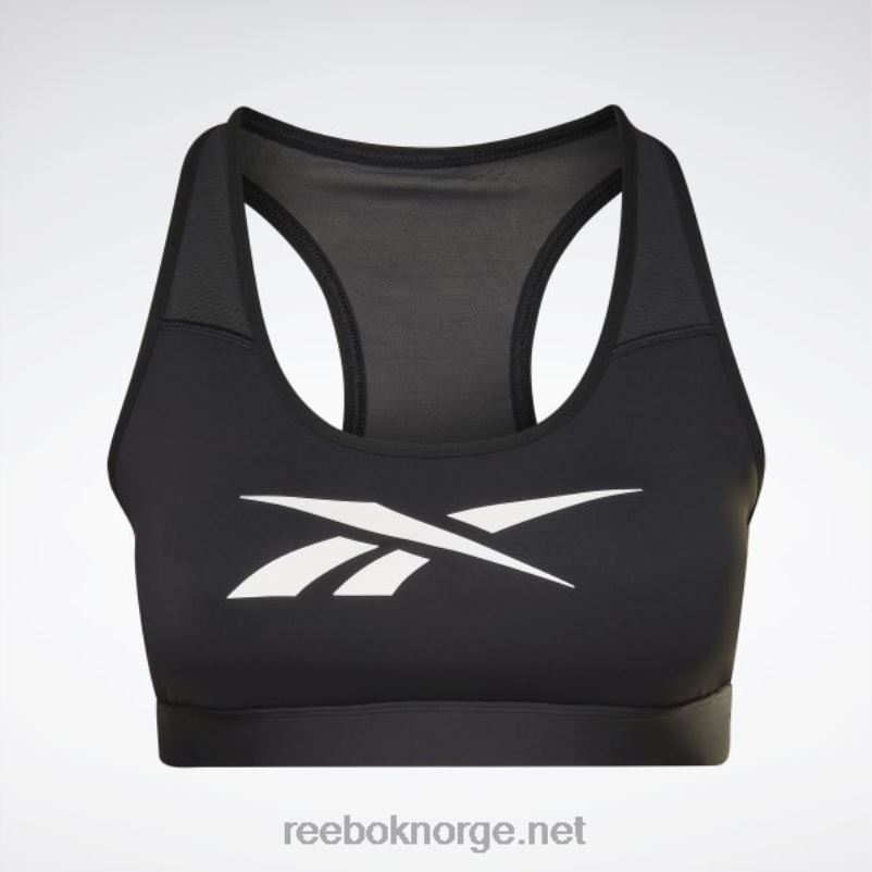 kvinner svart 2X42N840 Reebok lux vector racer sports-bh (plus size) - Bilde 8