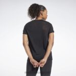 kvinner svart 2X42N855 Reebok utbrent t-skjorte - Bilde 3