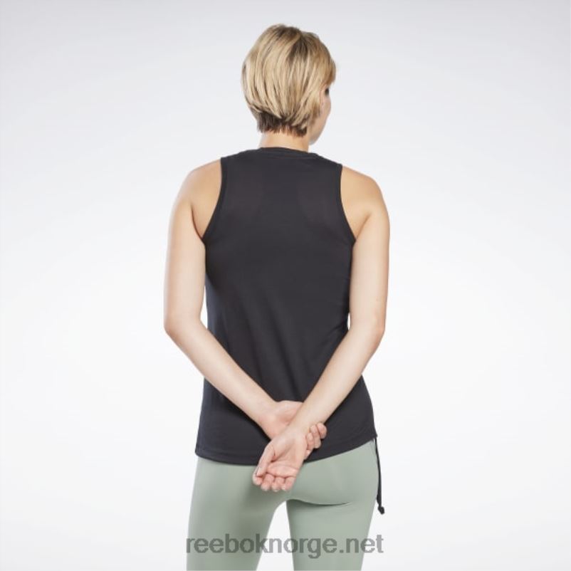 kvinner svart 2X42N911 Reebok skjorte med snøring for gravide - Bilde 3