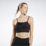 kvinner svart 2X42N917 Reebok yoga ytelse rib crop topp
