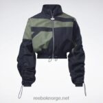 kvinner svart 2X42N937 Reebok cardi b vevd satengjakke - Bilde 8