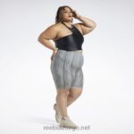 kvinner svart 2X42N950 Reebok cardi b en-skulder crop tank topp (plus size) - Bilde 3