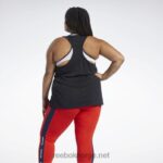 kvinner svart 2X42N973 Reebok treningsnødvendige grafisk tank-topp - Bilde 3