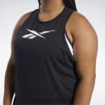 kvinner svart 2X42N973 Reebok treningsnødvendige grafisk tank-topp - Bilde 4
