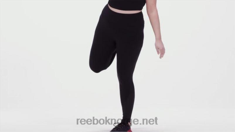 kvinner svart 2X42N994 Reebok treningsklare rib-leggings (plus size) - Bilde 2