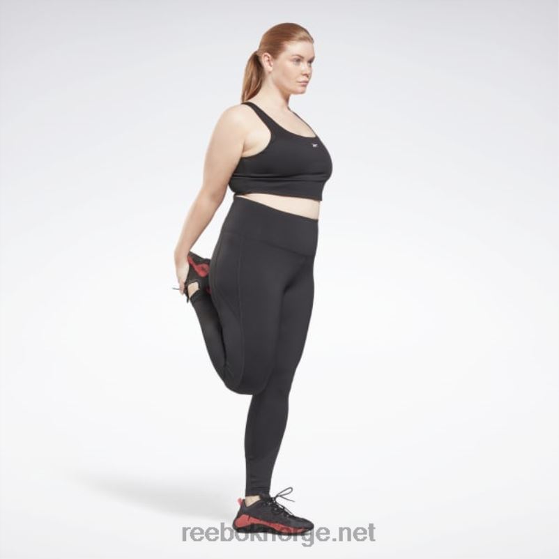 kvinner svart 2X42N994 Reebok treningsklare rib-leggings (plus size) - Bilde 3