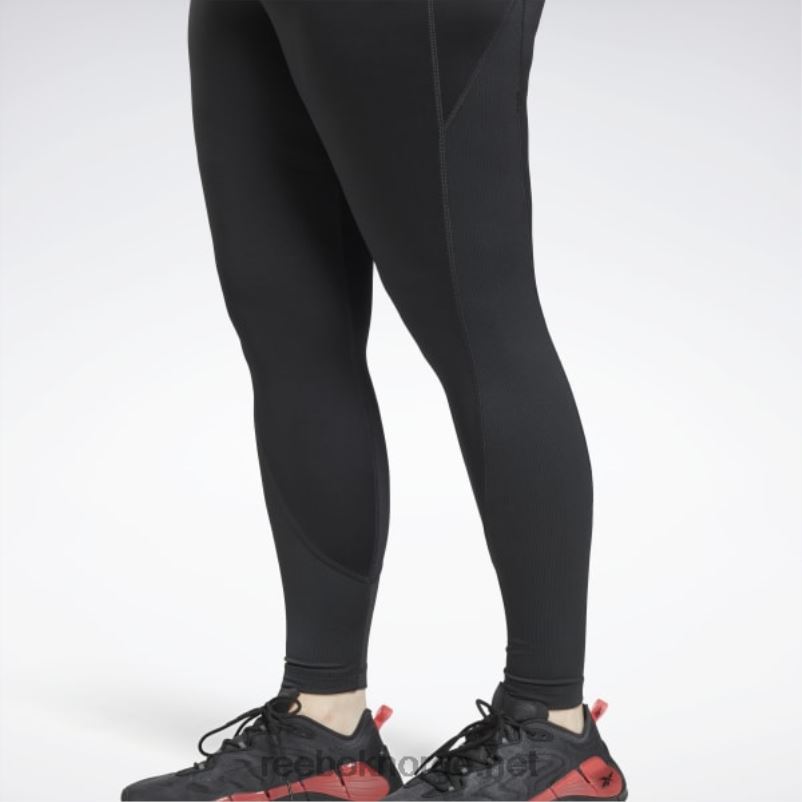 kvinner svart 2X42N994 Reebok treningsklare rib-leggings (plus size) - Bilde 6