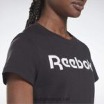 kvinner svart hvit 2X42N877 Reebok grafisk t-skjorte med nødvendig opplæring - Bilde 4